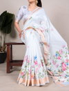 YNF 7015 Tussar Silk With Viscose Border Fancy Saree Exporters In India